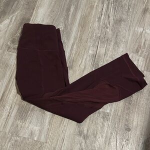 lululemon athletica Burgundy Leggings